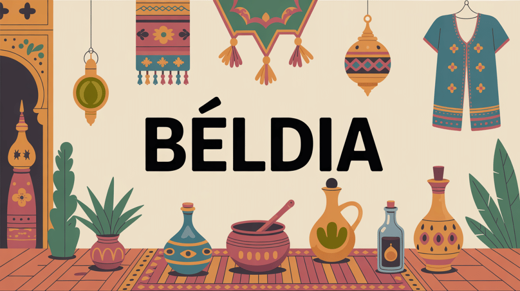 illustration beldia mélange tradition modernité Maroc