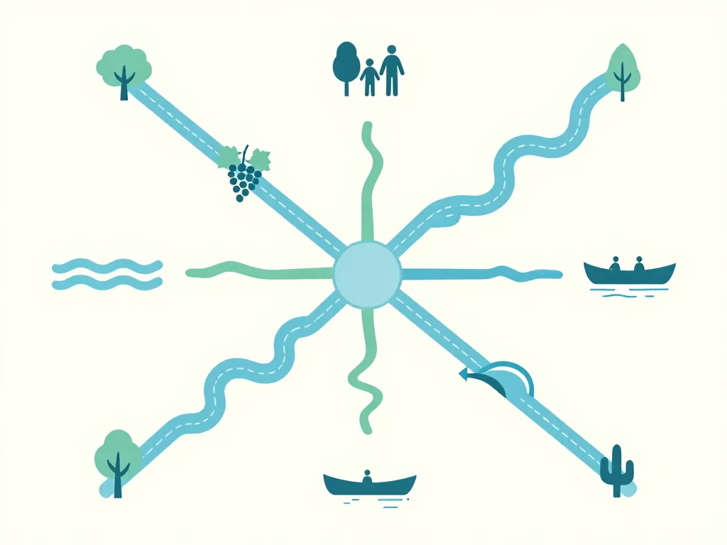 bordeaux canoë diagramme parcours nature famille aventure