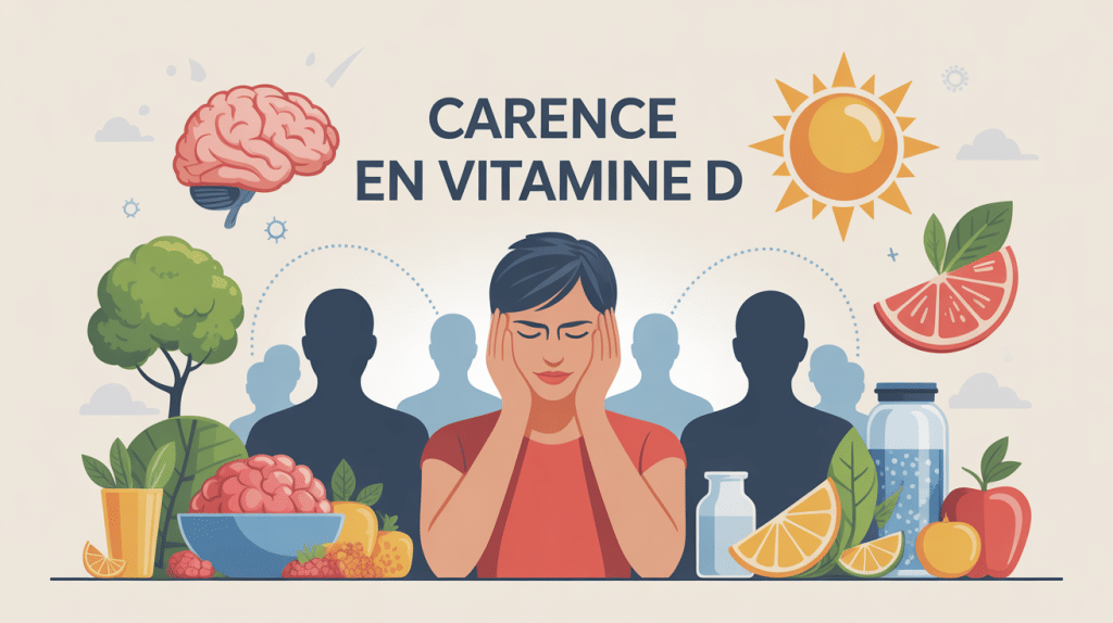 carence vitamine d et stress gestion fatigue mentale
