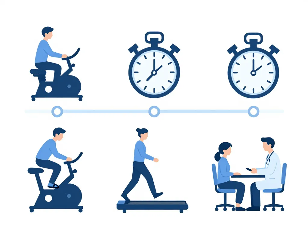 combien de temps dure un test d effort schéma chronologique phases
