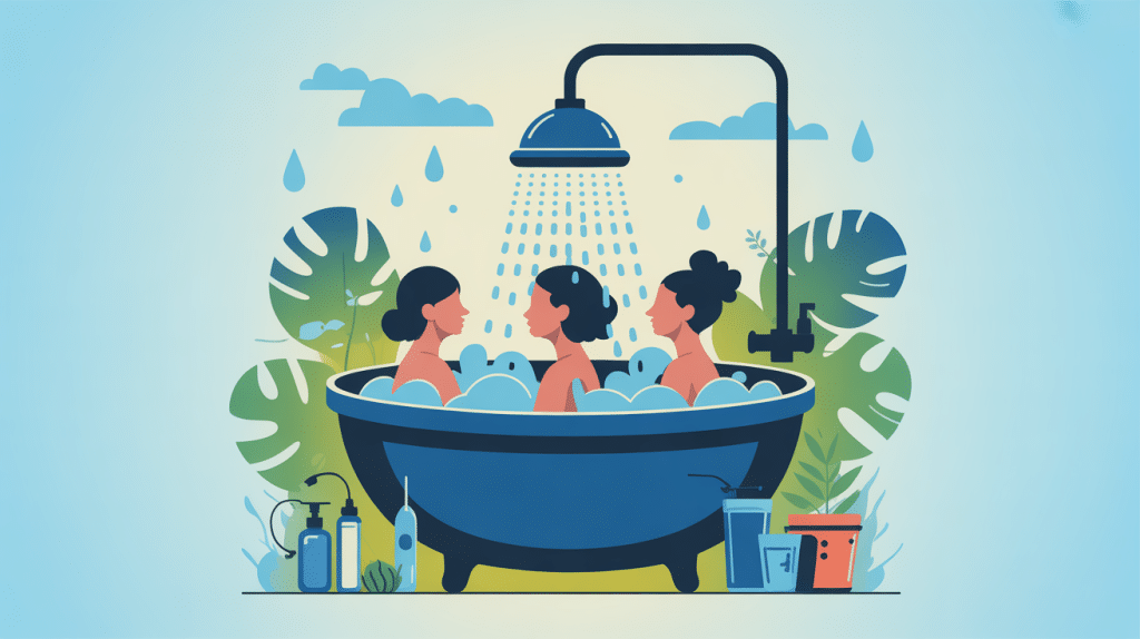 illustration combien de temps dure une douche durée idéale hygiène économie