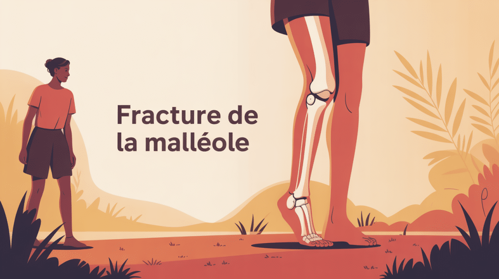 combien de temps pour marcher apres fracture malleole illustration