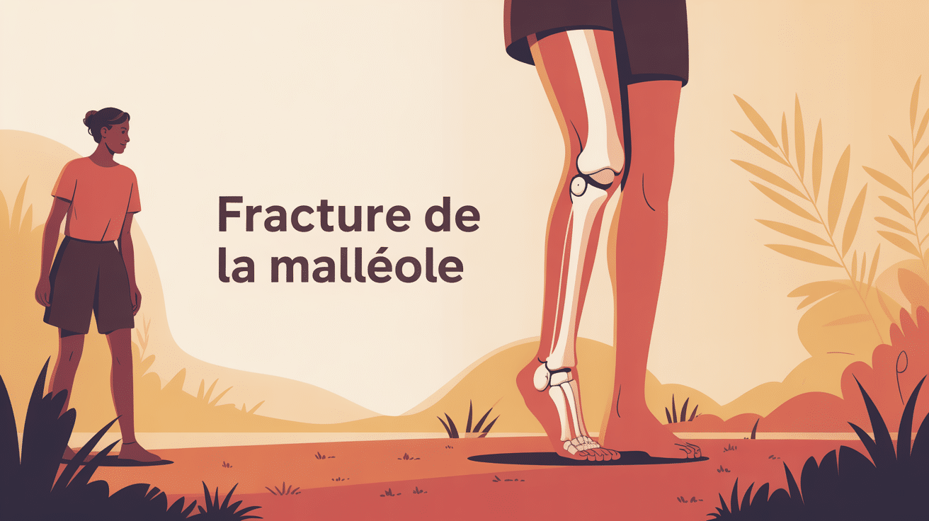 combien de temps pour marcher apres fracture malleole illustration