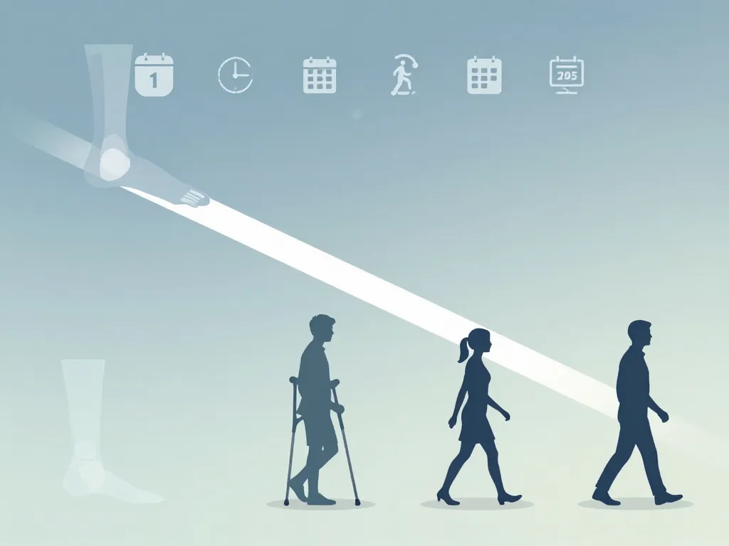 combien de temps pour marcher apres fracture malleole visualisation progression