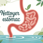illustration comment nettoyer son estomac bien-être digestion