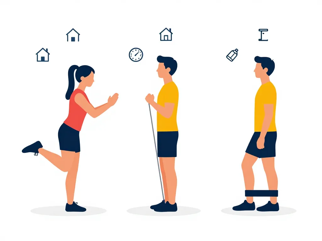 donkey kicks variantes bandes et poids progression fessiers