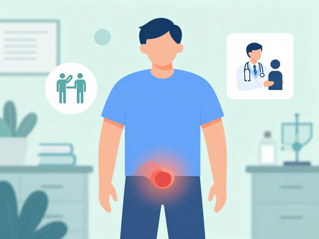 illustration indication échographie inguinale patient zone aine douleur