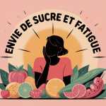 envie de sucre et fatigue visuel vectoriel