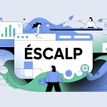 Illustration escalp tableau de bord et données