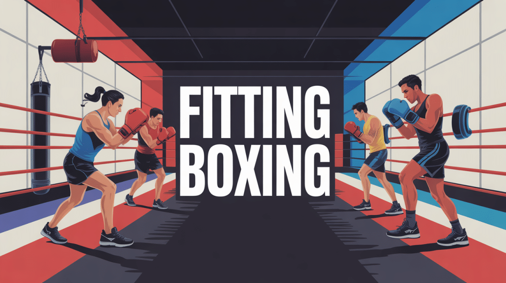 fitting boxing sportifs en action ambiance cardio énergique