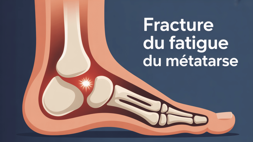 illustration fracture de fatigue metatarse duree guérison