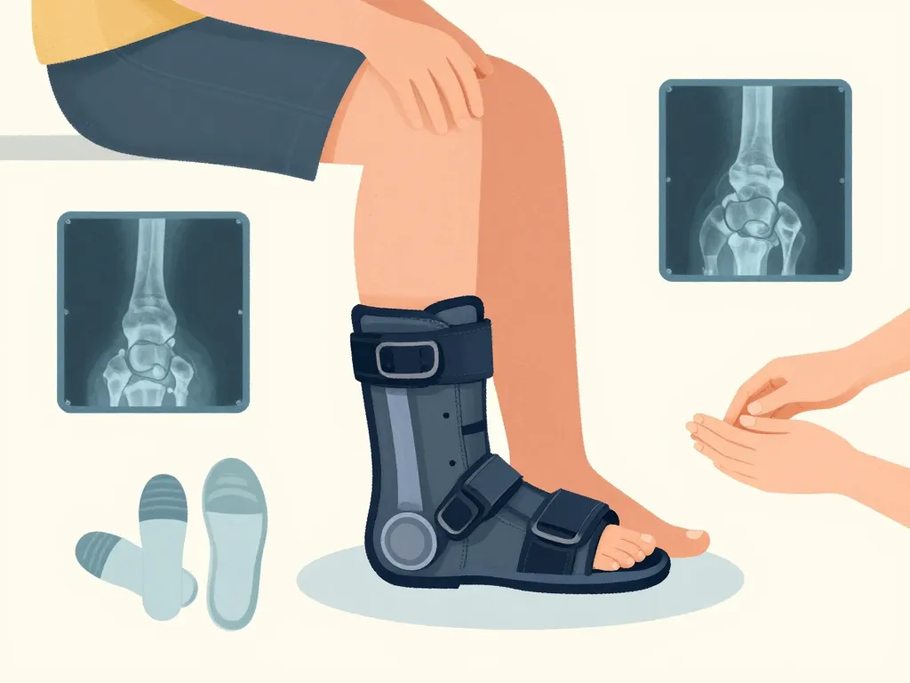 illustration prise en charge fracture de fatigue metatarse duree