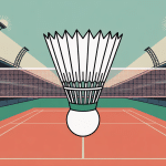 illustration sportive hauteur filet badminton