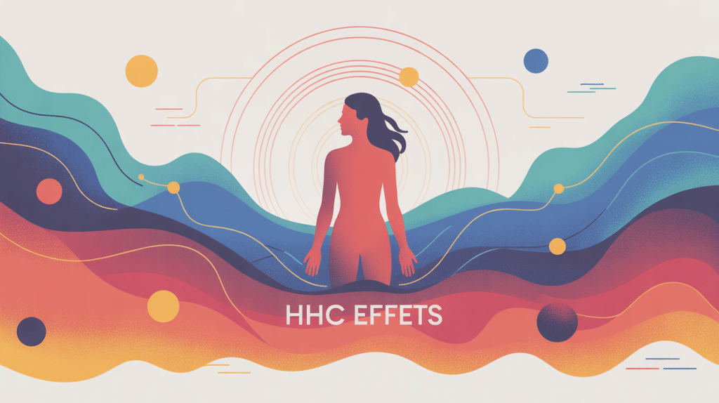 hhc effet silhouette humaine entourée d’ondes abstraites