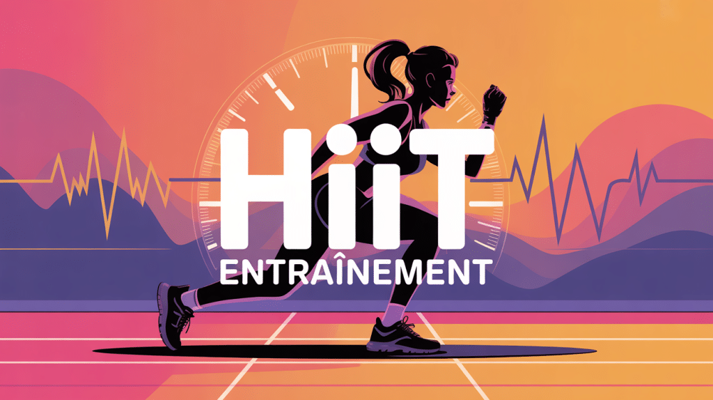 illustration hiit entrainement cardio silhouette sportive