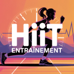 illustration hiit entrainement cardio silhouette sportive
