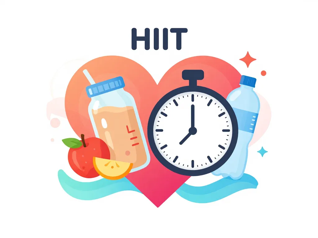 illustration hiit entrainement récupération nutrition cardio
