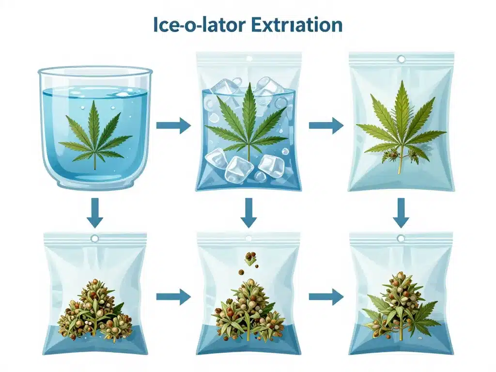 Diagramme conceptuel ice-o-lator extraction eau glace filtration