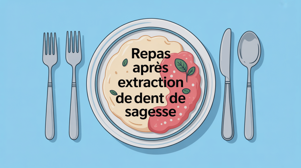 Idée repas après extraction dents sagesse assiette aliments mous