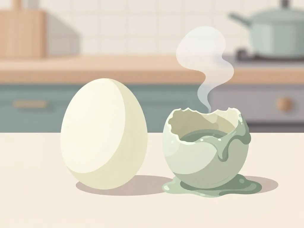 Comparaison oeuf dur pourri et frais