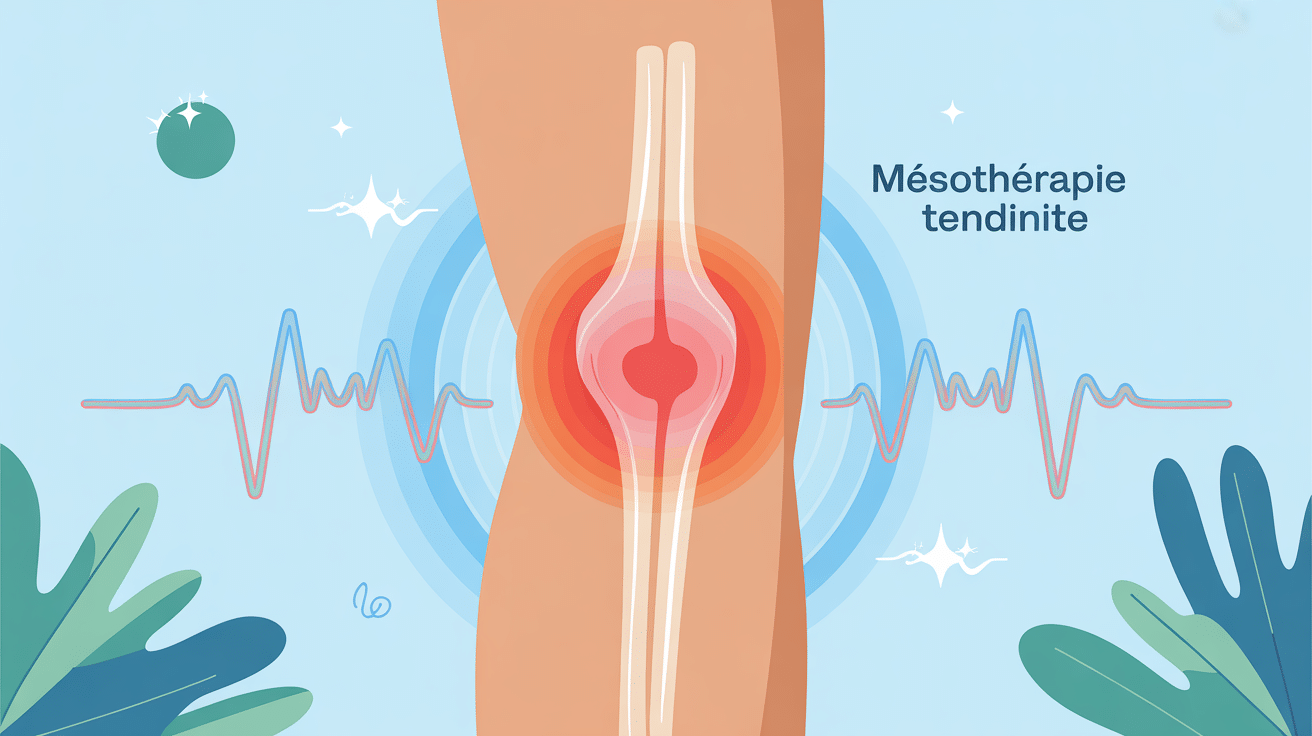 Illustration mésothérapie tendinite soulagement douleur