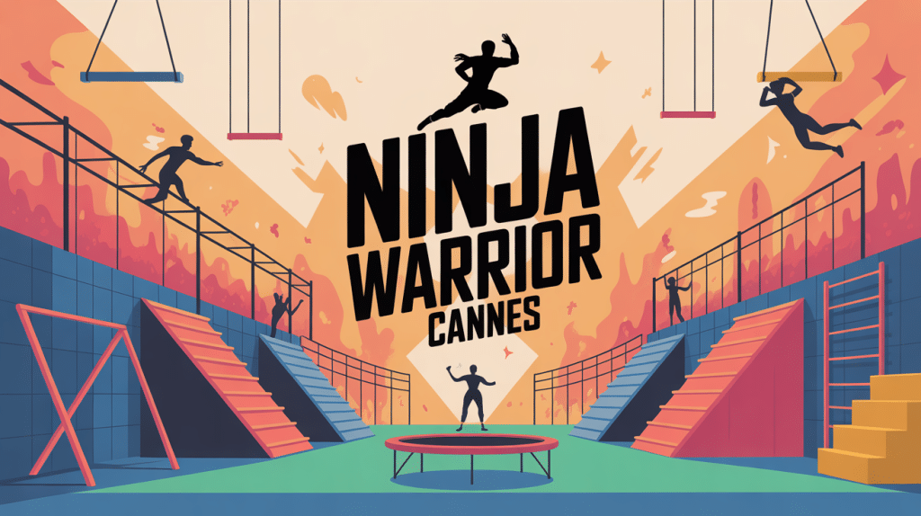 illustration ninja warrior cannes parcours obstacles sportifs