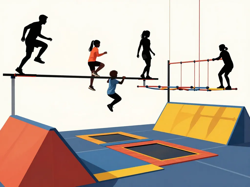 parc indoor ninja warrior cannes obstacles adultes enfants