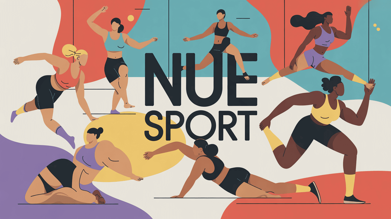 illustration nue sport silhouettes tenues ajustées