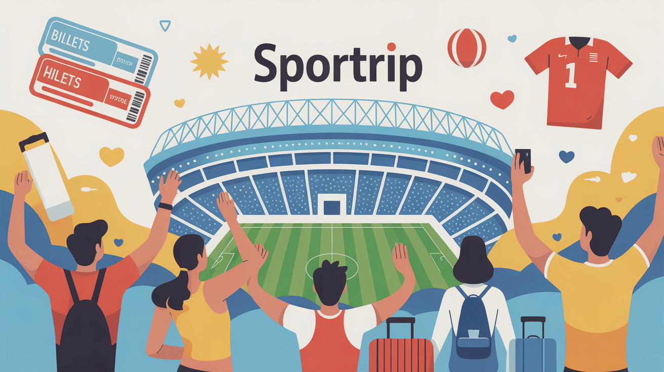 Illustration organisation séjour sportif site Sportrip supporters
