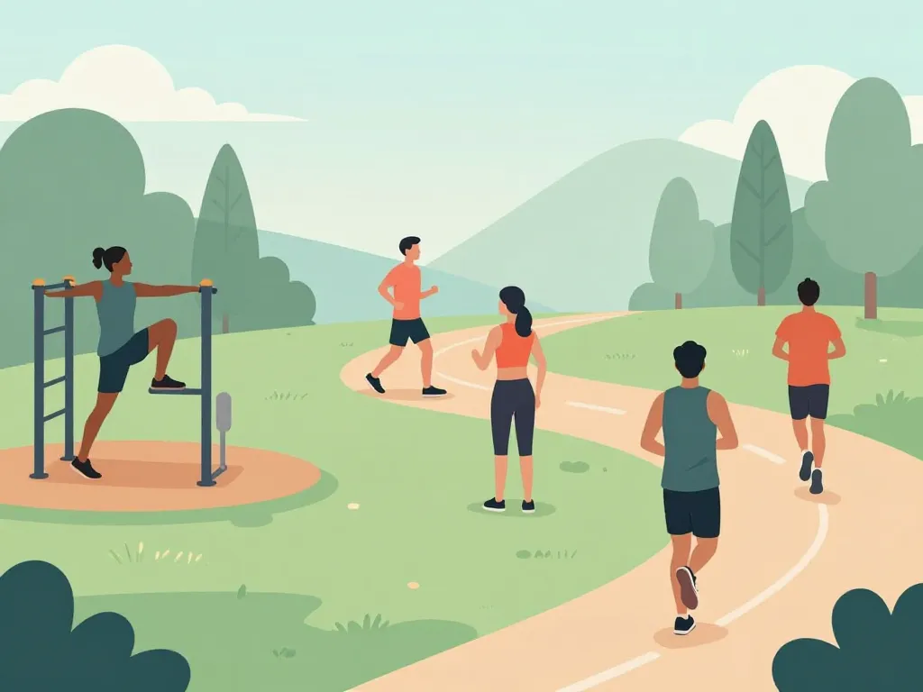 exercices parcours de santé de Grammont séance fitness