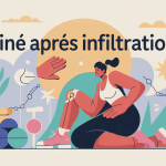 peut-on faire de la kiné après une infiltration illustration vectorielle moderne