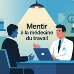 peut-on mentir à la médecine du travail visite médecin bureau loi vie privée