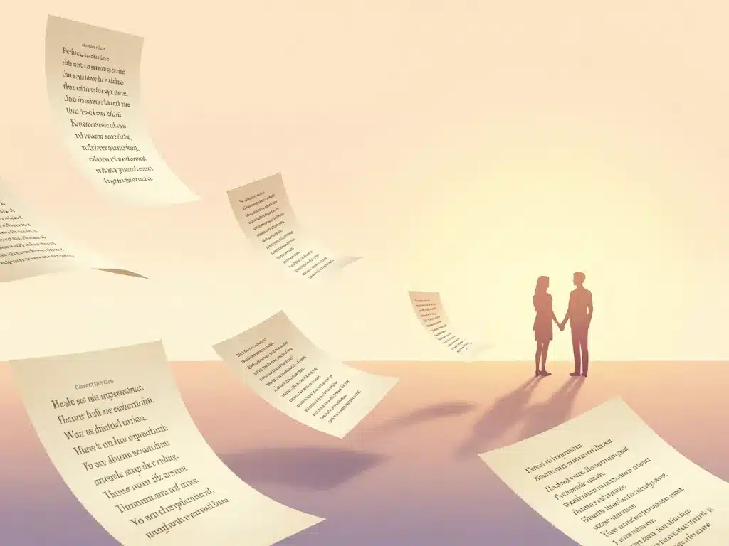 illustration poeme de confiance pour sa femme papier couple