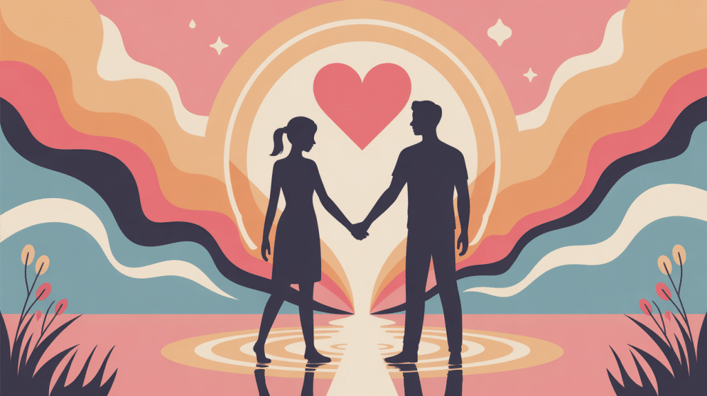 image poeme de confiance pour sa femme pont lumineux couple