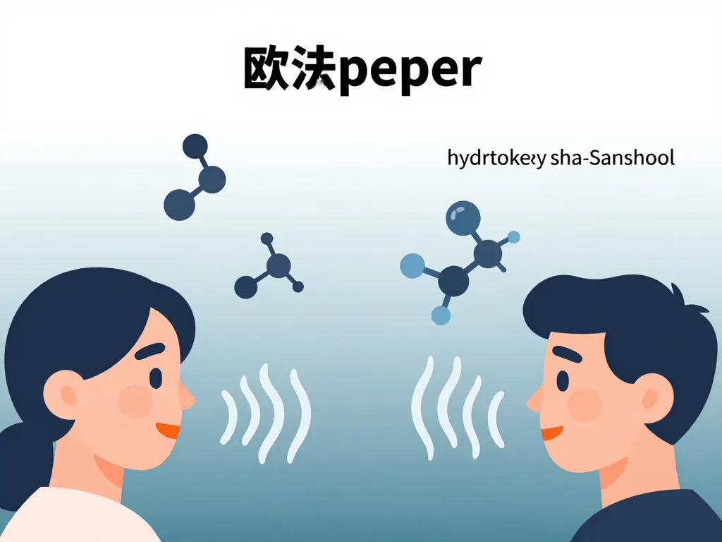 schéma effets bouche molécule poivre sichuan danger