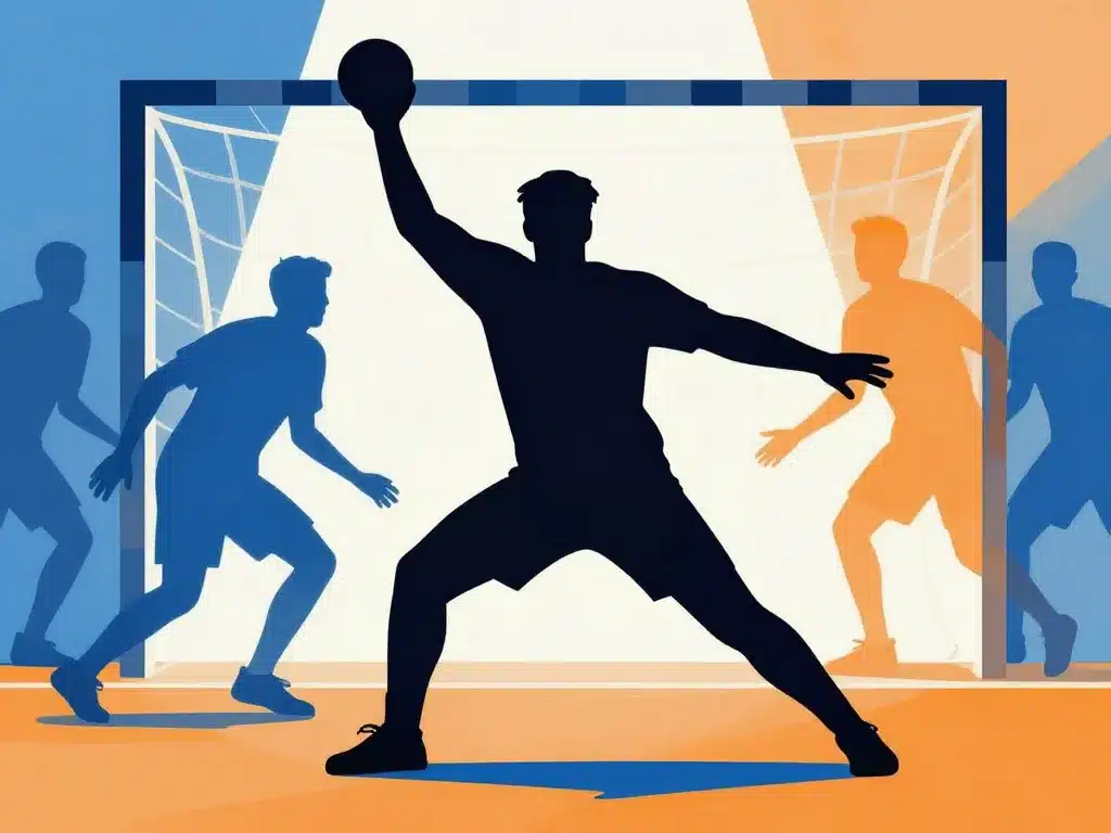 gardien postes handball action stratégique