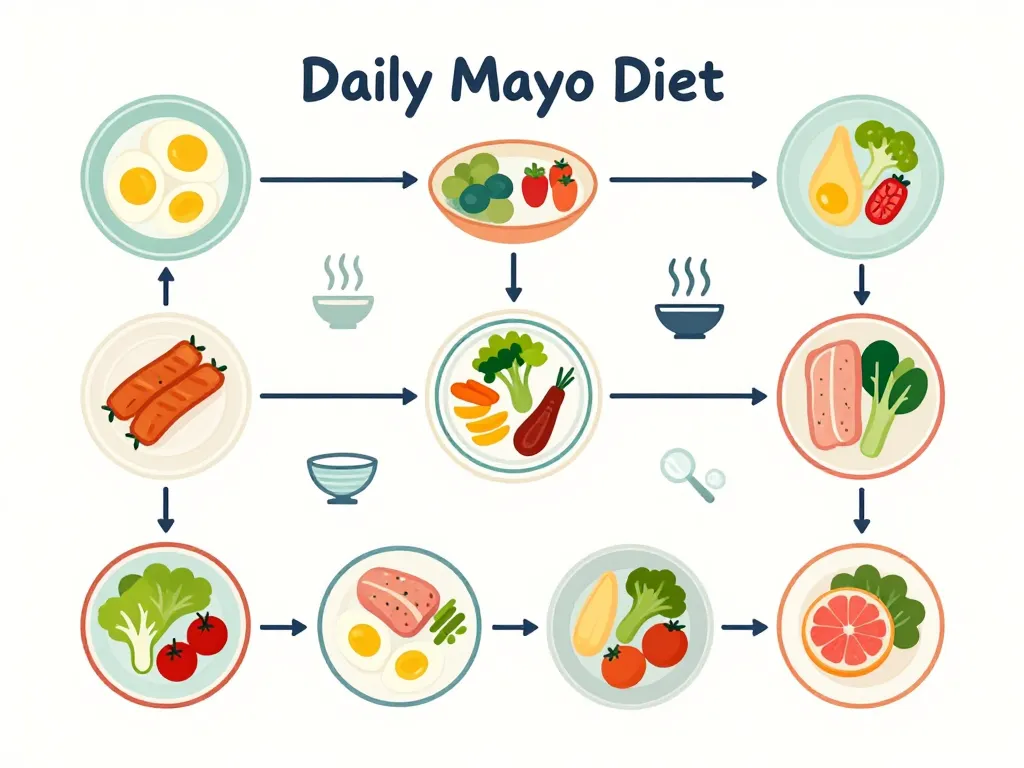 Diagramme structure des repas regime Mayo menu 14 jours PDF