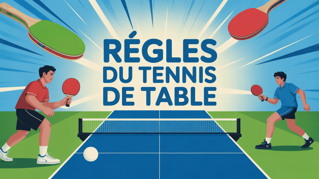 illustration regle du tennis de table ambiance sportive accesible