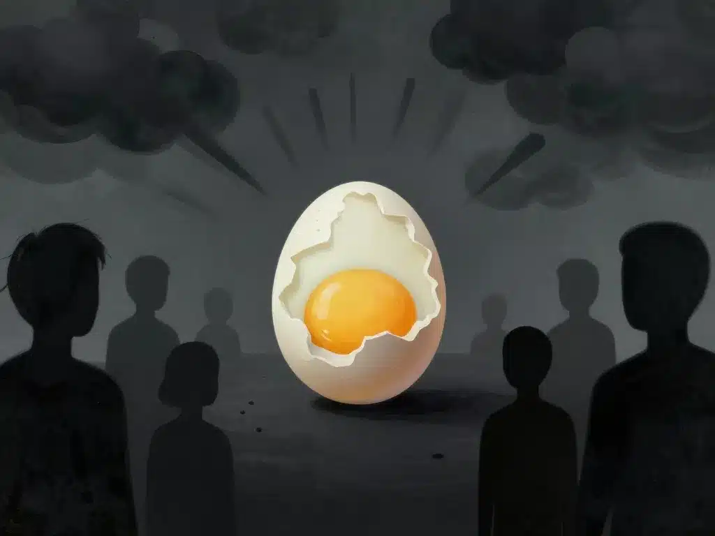 Danger pour la santé oeuf dur pourri