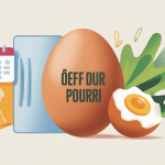 Illustration oeuf dur pourri prévention conservation