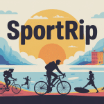illustration sportrip ambiance dynamique sport et voyage
