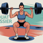 Illustration squat fessier salle de sport