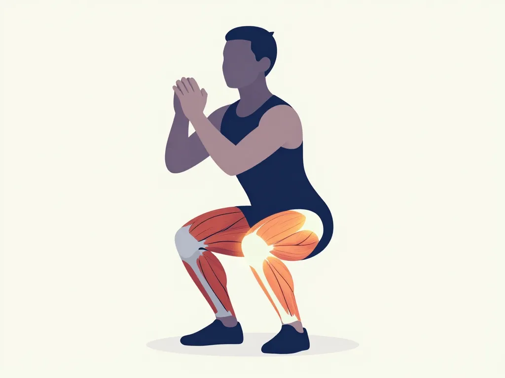 Anatomie squat fessier muscles sollicités