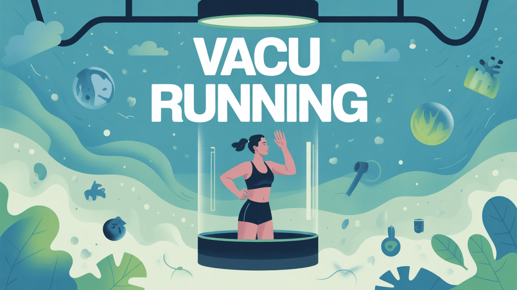 Illustration vacu running cabine minceur bien-être
