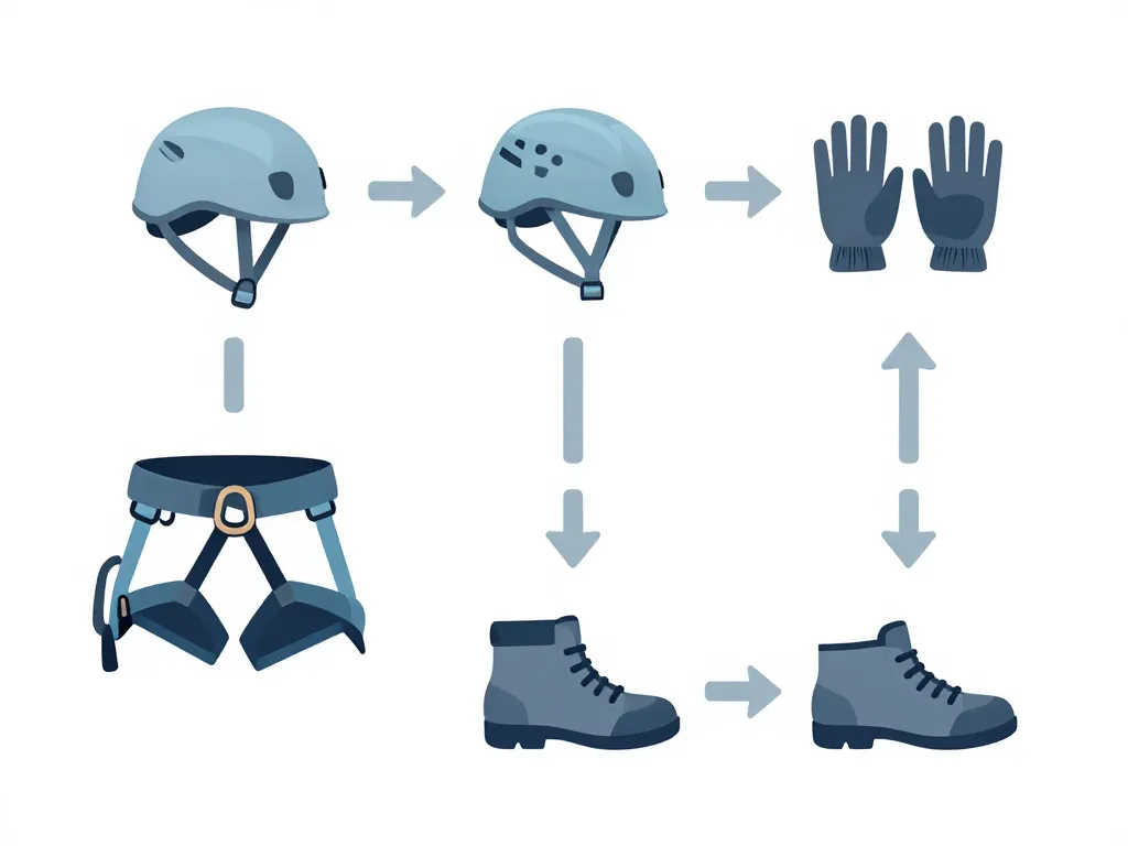 matériel obligatoire via ferrata de la dent du chat casque baudrier gants