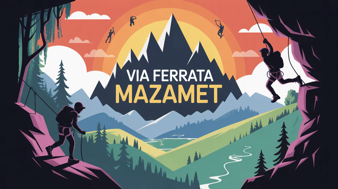 illustration via ferrata mazamet aventure montagne noire