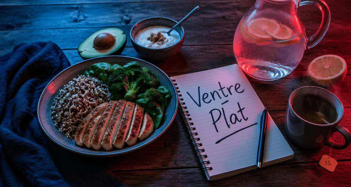 maigrir du ventre alimentation table aliments sains