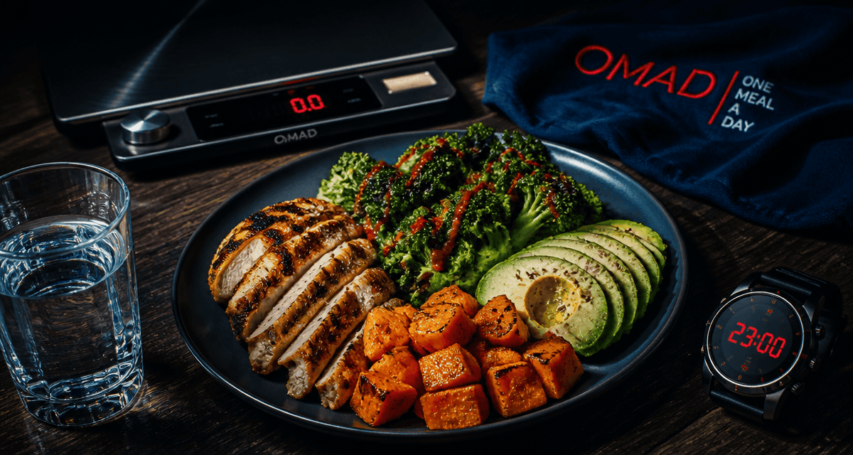 1 repas par jour combien de kilos perdus, assiette OMAD