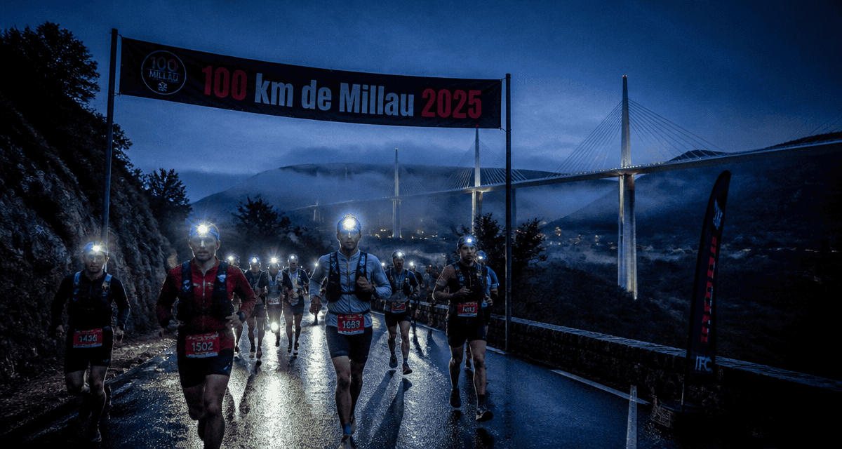 100 km millau resultat coureurs sur route viaduc