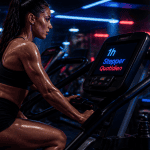 1h de stepper par jour resultats femme sportive salle de sport